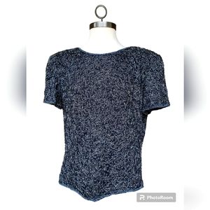 Vintage Papéll Evening fully beaded top